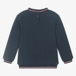 Navy Blue Cotton Eiffel Tower Sweatshirt