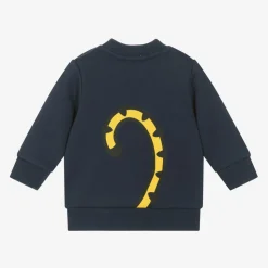 Navy Blue Cotton KOTORA Tiger Sweatshirt
