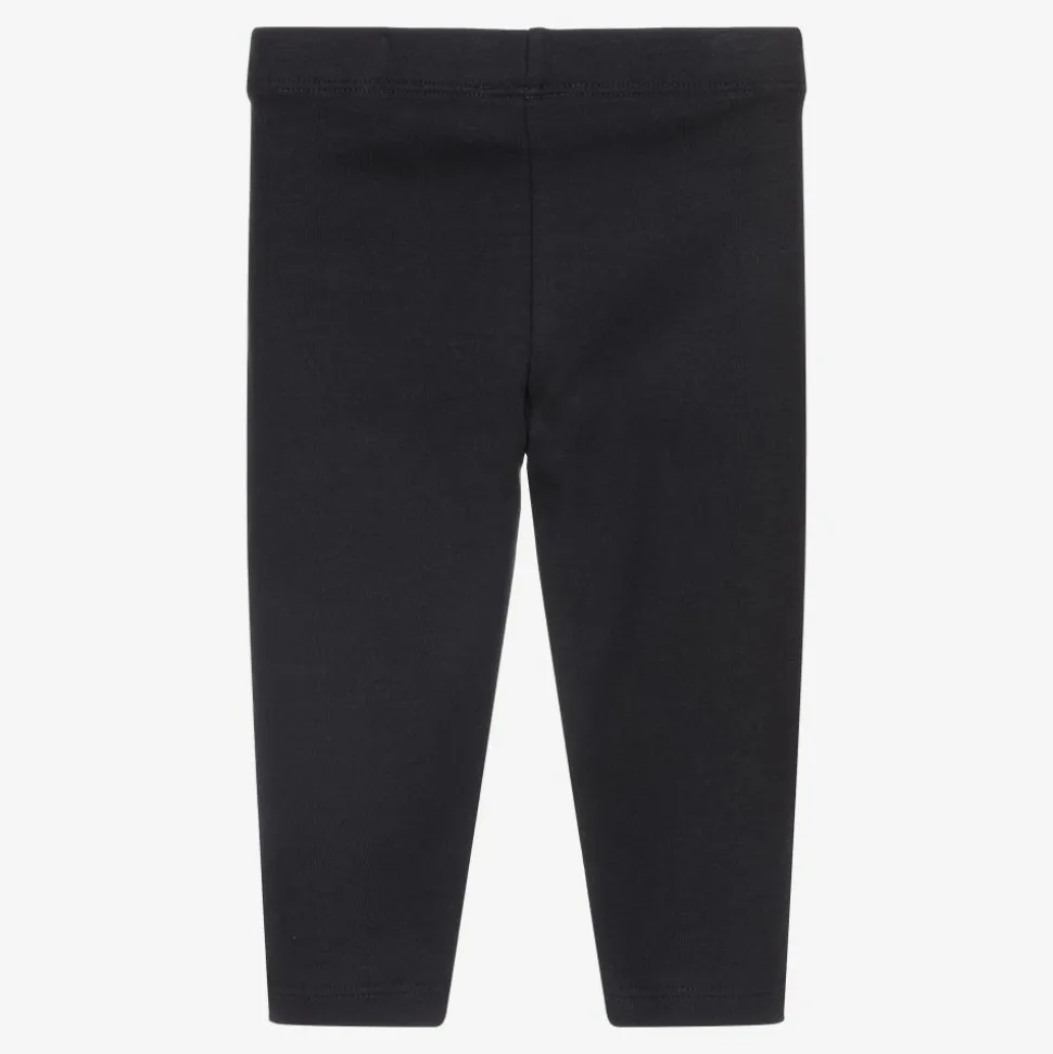 Navy Blue Cotton Leggings