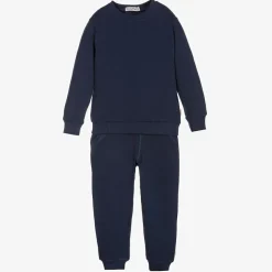 Navy Blue Cotton Tracksuit