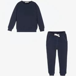 Navy Blue Cotton Tracksuit