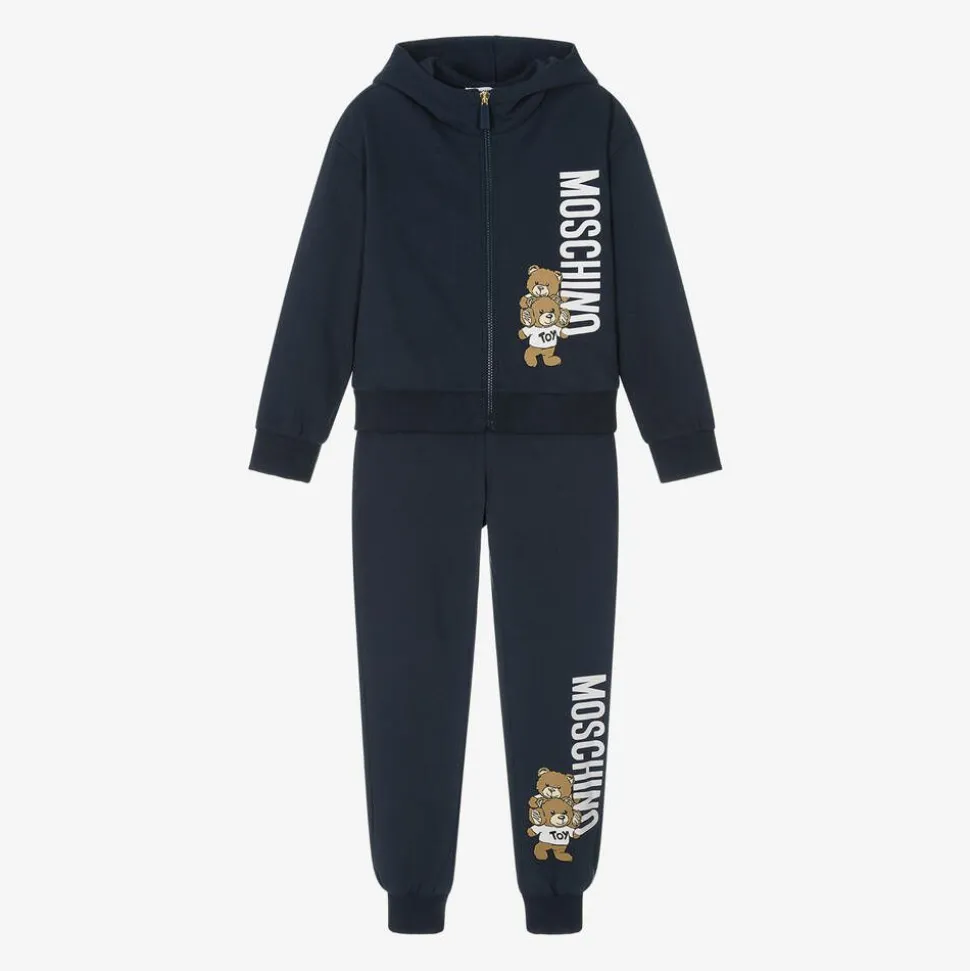 Navy Blue Cotton Tracksuit