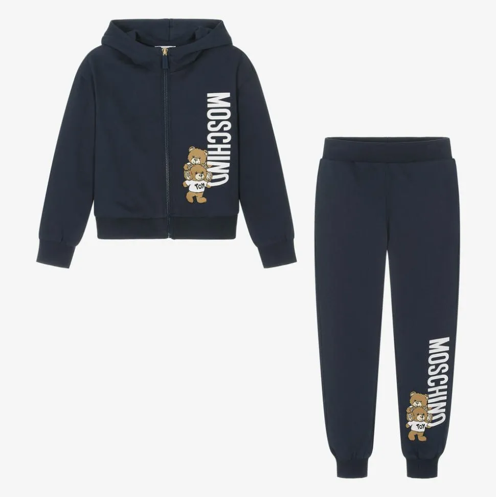Navy Blue Cotton Tracksuit