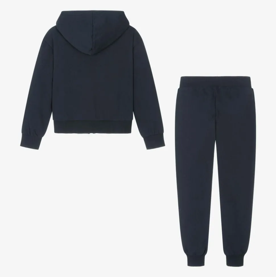Navy Blue Cotton Tracksuit