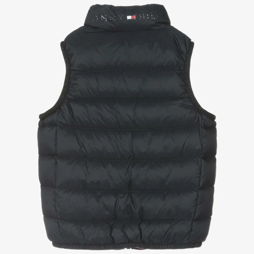 Navy Blue Down Padded Gilet
