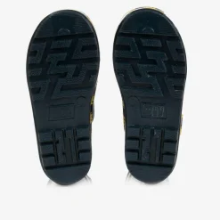 Navy Blue Fire Truck Rain Boots