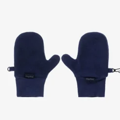 Navy Blue Fleece Mittens