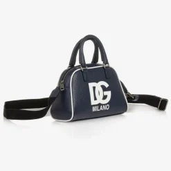Navy Blue Leather DG Bag (20cm)