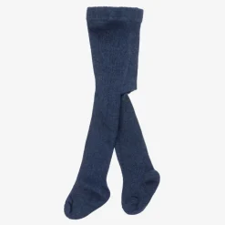 Navy Blue Organic Cotton Baby Tights