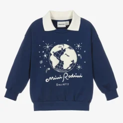 Navy Blue Organic Cotton Sweatshirt