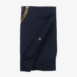 Navy Blue Pima Cotton Padded Blanket (90cm)