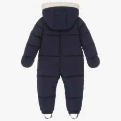 Navy Blue Puffer Baby Snowsuit