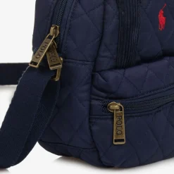 Navy Blue Quilted Messenger Bag (20cm)