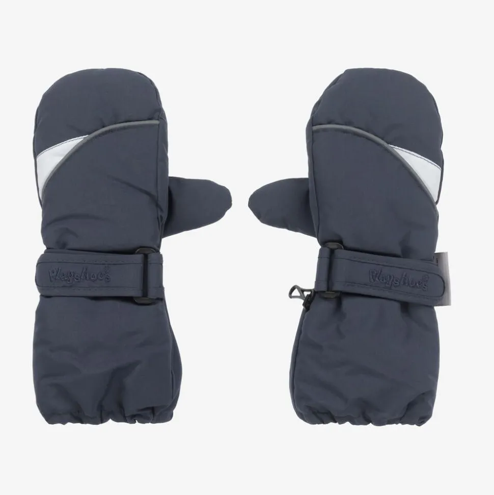 Navy Blue Ski Mittens