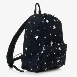Navy Blue Stars Canvas Backpack (38cm)