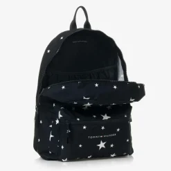 Navy Blue Stars Canvas Backpack (38cm)