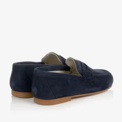 Navy Blue Suede Shoes