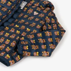 Navy Blue Teddy Bear Puffer Jacket