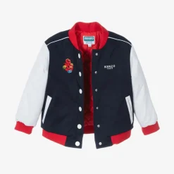 Navy Blue Varsity Snake Jacket
