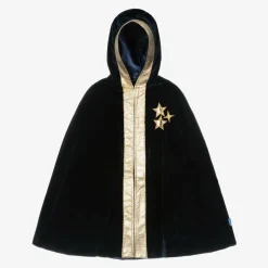 Navy Blue Velour Wizard Cape