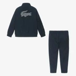 Navy Blue Zip-Up Crocodile Tracksuit