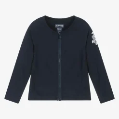 Navy Blue Zip-Up Swim Top (UPF50+)