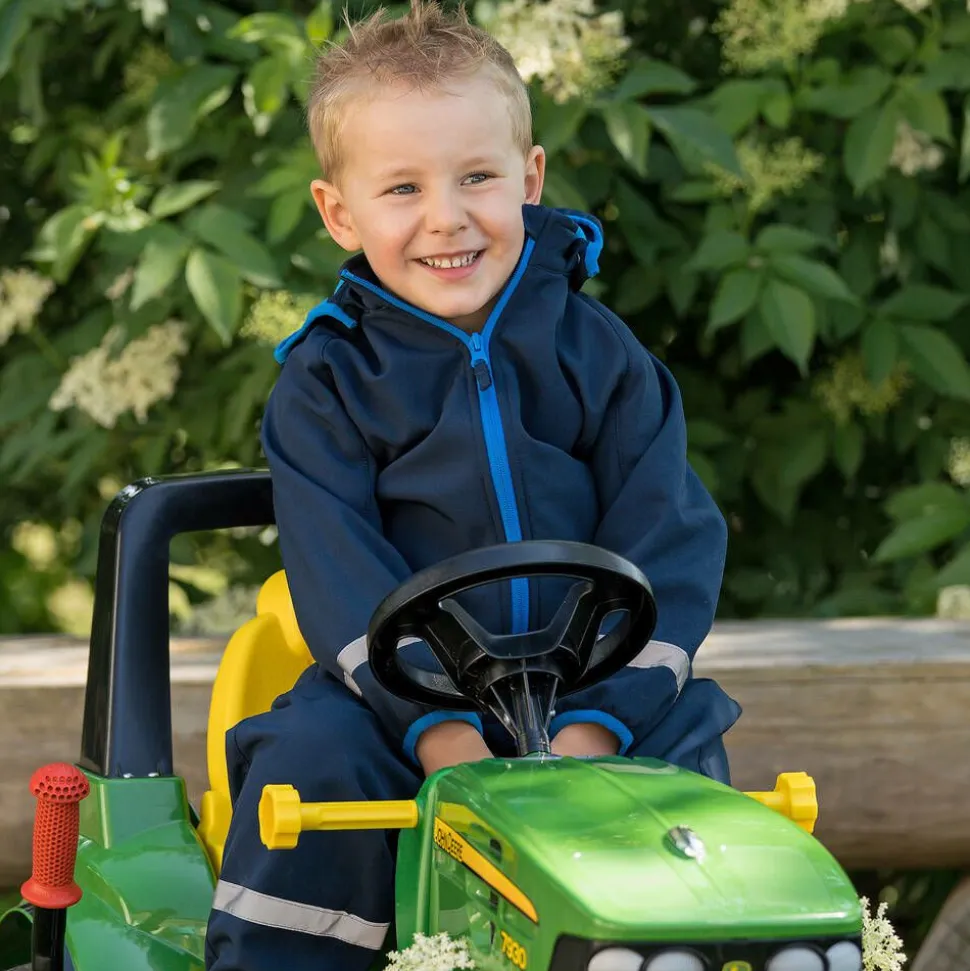 Navy Fleece-Lined Rain Suit