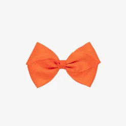 Orange Bow Hair Clip (10cm)