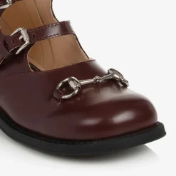 Oxblood Leather Buckle Shoes