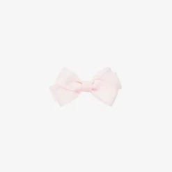Pale Pink Bow Hair Clip (7cm)