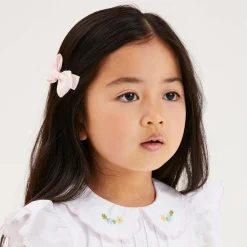 Pale Pink Bow Hair Clip (7cm)