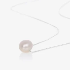Pearl & Silver Necklace (45cm)