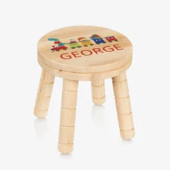 Personalised Christmas Train Wooden Stool