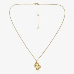 Personalised 18ct Gold Plated Baby Feet Necklace (45cm)