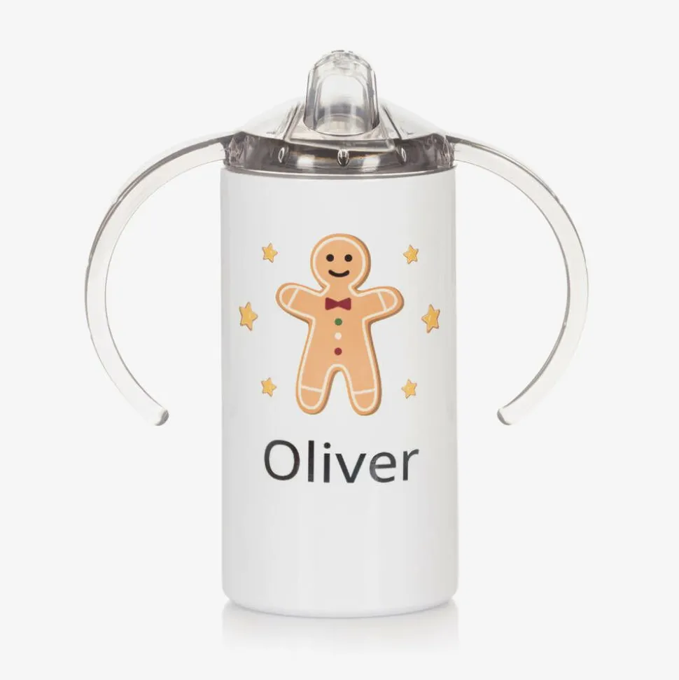 Personalised Gingerbread Man Sippy Cup (16cm)