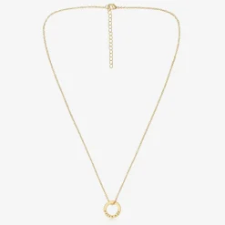Personalised Gold Plated Disc Necklace (47cm)