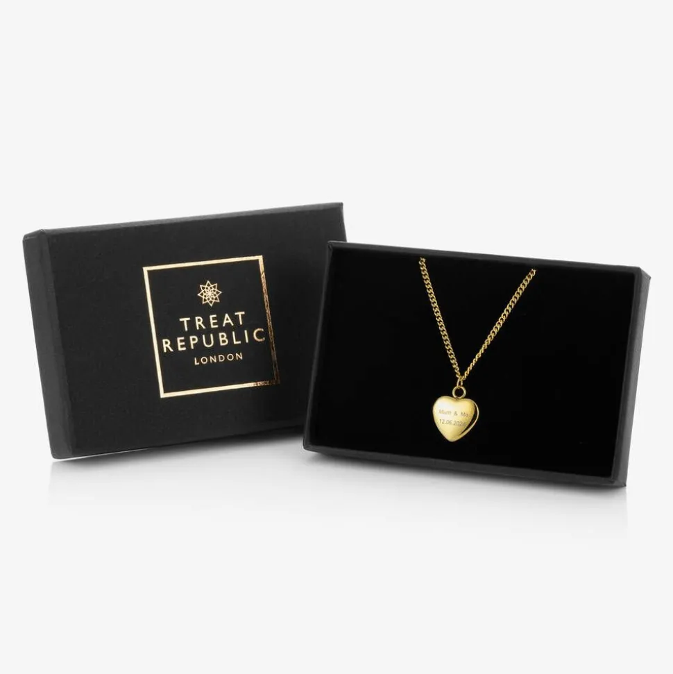 Personalised Heart Necklace (45cm)