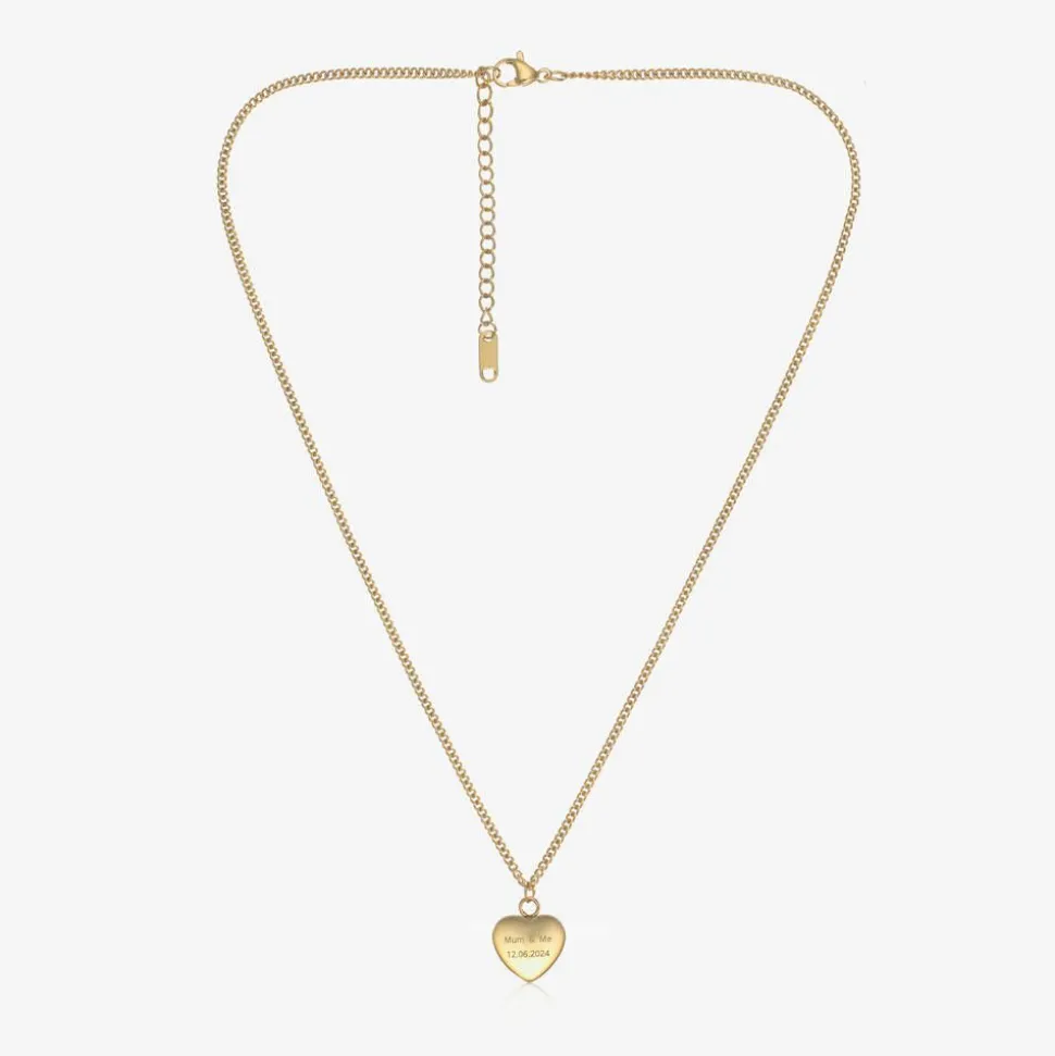 Personalised Heart Necklace (45cm)