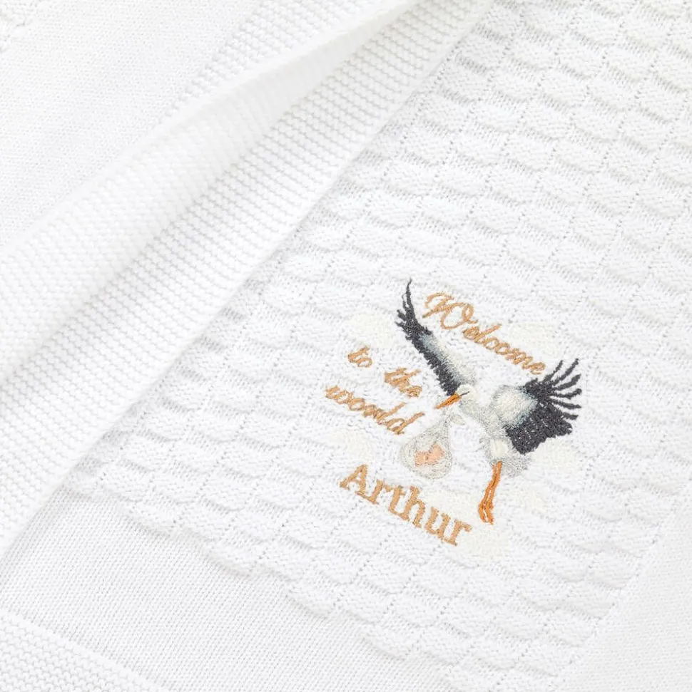 Personalised Welcome To The World Blanket (88cm)