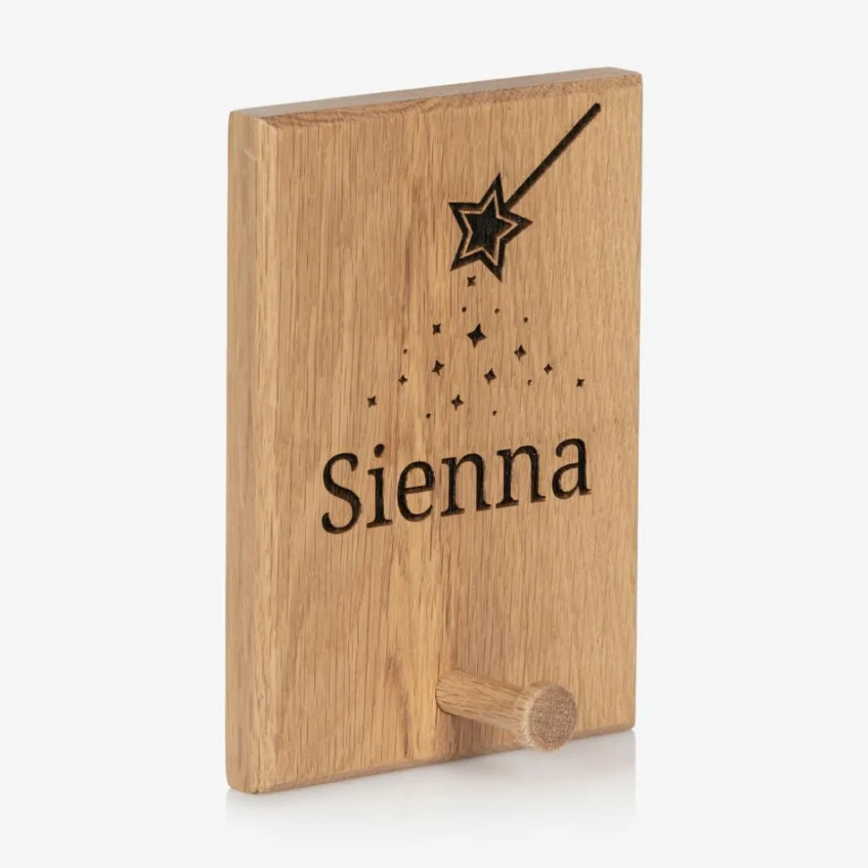 Personalised Wooden Fairy Dust Peg Hook (18cm)