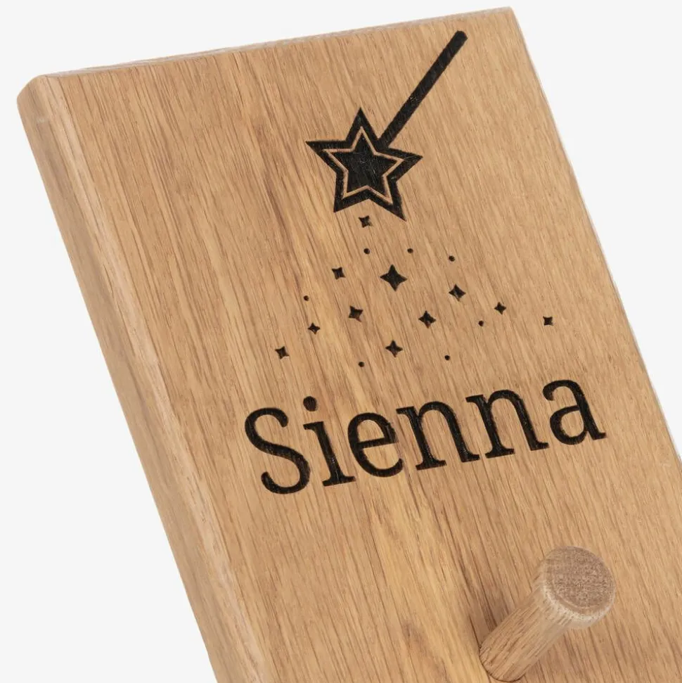 Personalised Wooden Fairy Dust Peg Hook (18cm)