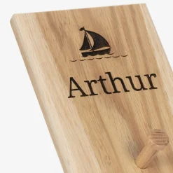 Personalised Wooden Ship Peg Hook (18cm)