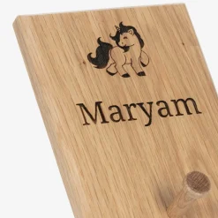 Personalised Wooden Unicorn Peg Hook (18cm)
