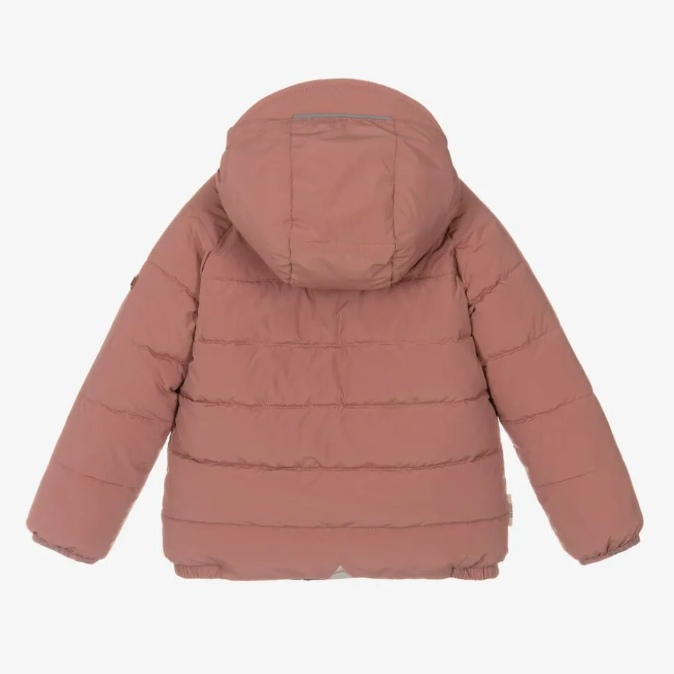 Pink & Red Reversible Puffer Jacket