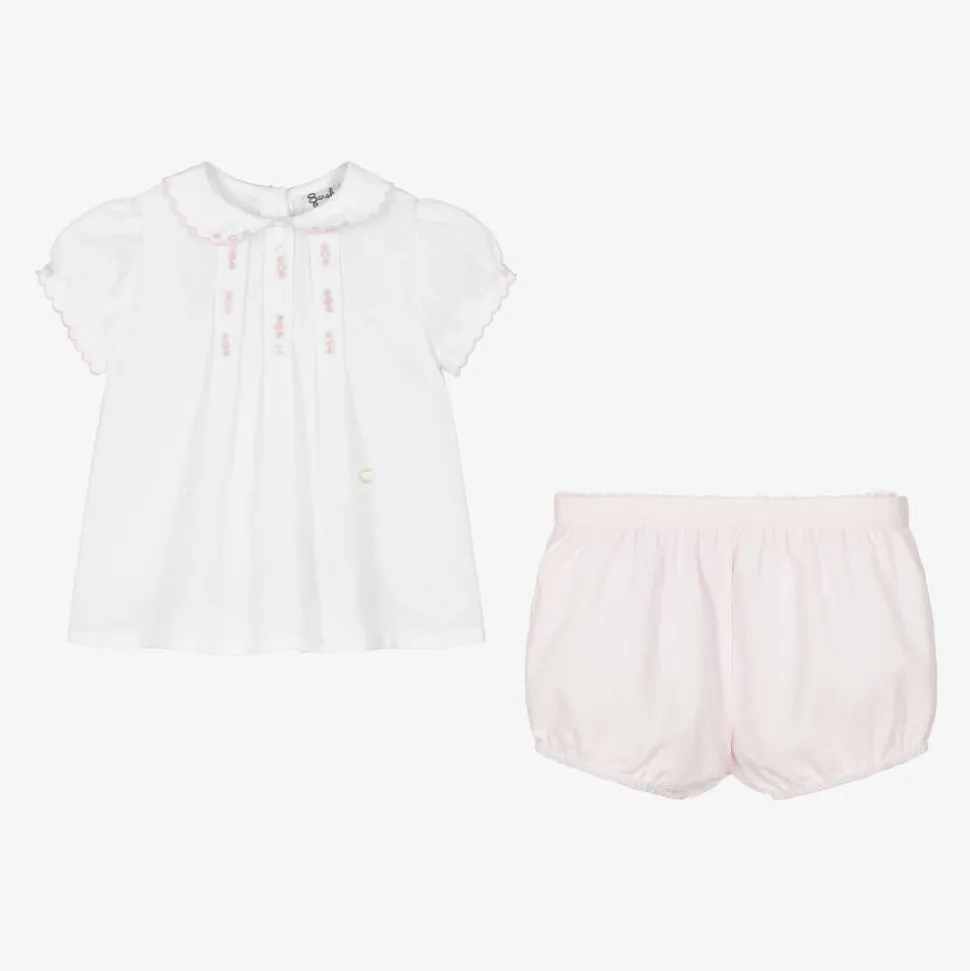 Pink & White Buster Suit