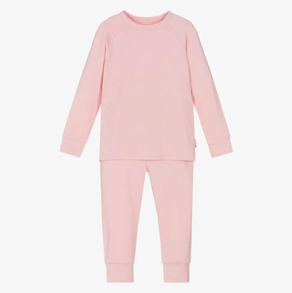 Pink Bamboo Jersey Base Layer Set