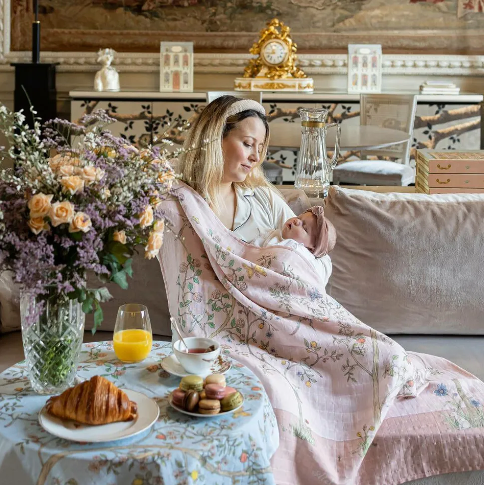 Pink Bloom Swaddle (97cm)