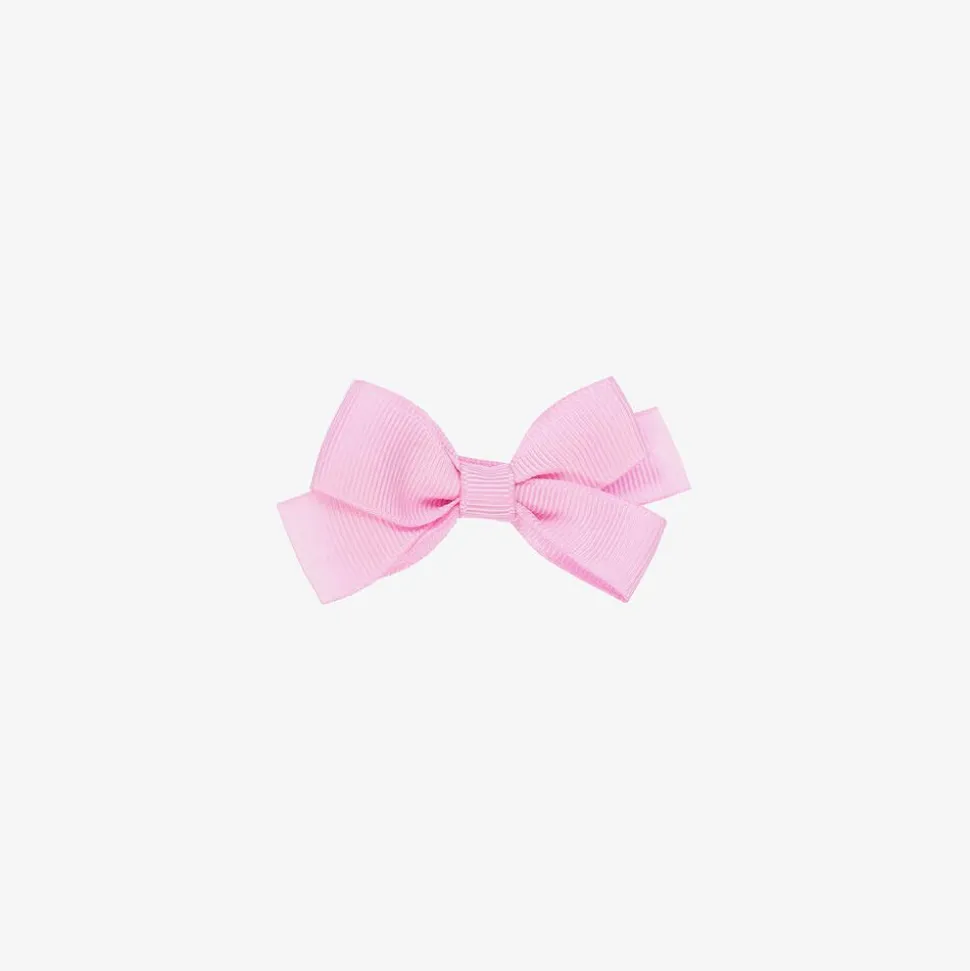 Pink Bow Hair Clip (7cm)