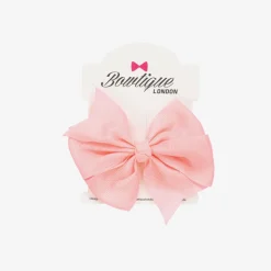 Pink Bow Hair Clip (10cm)