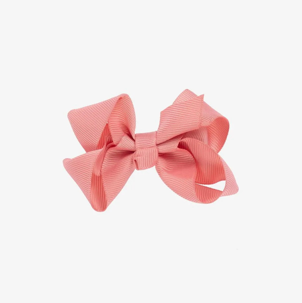 Pink Bow Hair Clip (7cm)